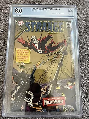 Buy Strange Adventures #205 8.0 PGX D.C. Comics 1967 1st App Of Deadman (Like CGC) • 1,164.91£