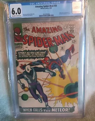 Buy Amazing Spider-Man #36 CGC FN 6.0 1st Appearance Looter Marvel 1966 • 135.91£