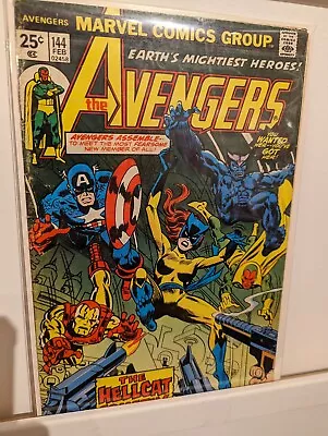 Buy The Avengers #144 First Appearance Of Hellcat (Marvel Comics February 1976) • 13.98£