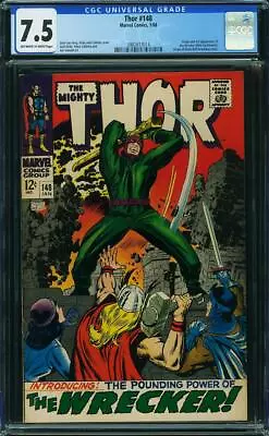 Buy Thor #148 (Marvel, 1968) CGC 7.5 - KEY • 135.91£
