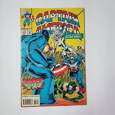 Buy CAPTAIN AMERICA #419 VOL. 1  1ST APP MARVEL COMIC BOOK Viper. Silver Sable. 1993 • 7.75£