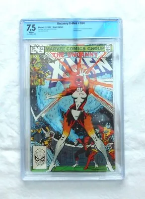 Buy Uncanny X-Men #164 CBCS 7.5 (Not CGC) Marvel 1982. Carol Danvers 1st App Binary • 65£