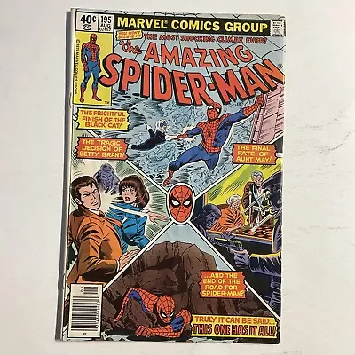 Buy Amazing Spider-Man 195 1979 FN- Fine- 5.5 Newsstand Marvel  • 15.52£