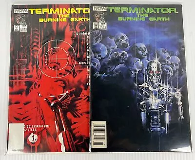Buy The Terminator: The Burning Earth #4-5 NOW Comics 1990 VF/NM Alex Ross Covers • 4.65£