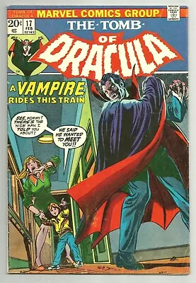 Buy The Tomb Of Dracula #17 Marvel Comics 1974  Death Rides The Rails  • 26.40£