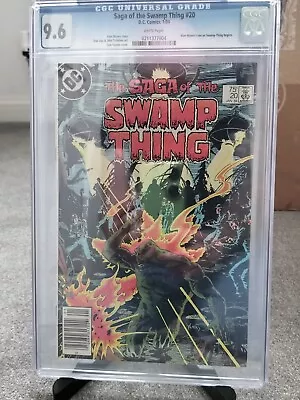 Buy SAGA OF THE SWAMP THING #20 DC COMICS COMIC BOOK GRADED CGC 9.8 Alan Moore 1984 • 122£