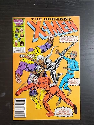 Buy Uncanny X-Men #215 Marvel 1987 Newsstand • 3.11£