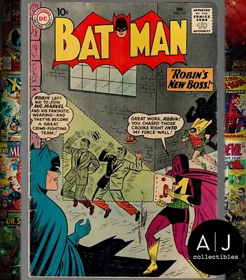 Buy Batman #137 Gd/vg 3.0 - Robin - 1st Mr. Marvel (1961) • 46.56£