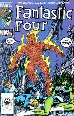 Buy FANTASTIC FOUR #289 F, John Byrne, Direct Marvel Comics 1986 Stock Image • 2.33£
