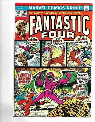 Buy Fantastic Four #140, 1973, NM/VF, 9.0,  Stan Lee Era FF Classic, Bronze Age • 38.83£