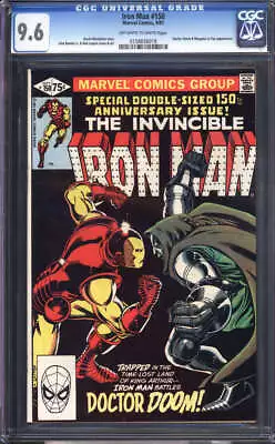 Buy Iron Man #150 Cgc 9.6 White Pages // Iron Man Vs Doctor Doom Marvel 1981 • 217.45£