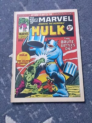 Buy Mighty World Of Marvel #64 1973 Marvel Comics UK Hulk Fantastic Four Lee Kirby • 5.99£