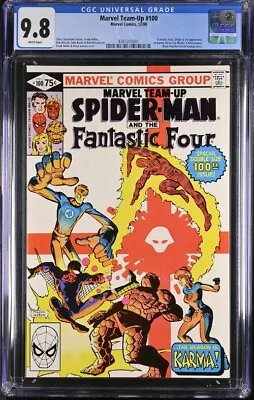 Buy Marvel Team-up #100 1980 Cgc 9.8 Spider-man 1st Karma White Pages • 131.28£