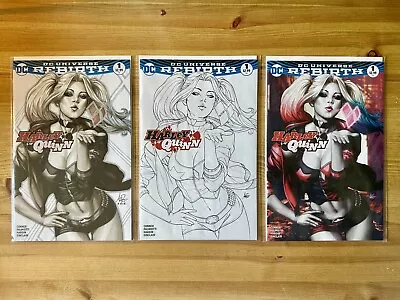 Buy Harley Quinn #1 - DC Universe Rebirth - Stanley Artgerm Lau Variant Cover Set • 37.50£