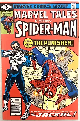 Buy Marvel Tales. # 106.  Spider-man. Aug. 1979. Vfn-. Key Reprint 129- 1st Punisher • 89.99£