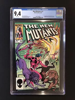 Buy New Mutants 16 Marvel 1984 CGC 9.4 WP 1st Thunderbird II (Warpath) • 42.71£