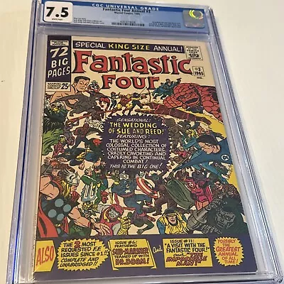 Buy Fantastic Four Annual 3 CGC 7.5 1st App White Pages❄️ Daredevil Thor Xmen Dr • 232.97£