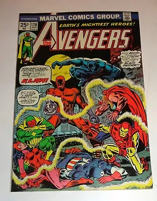 Buy Avengers #126 Klaw Vf+ 8.5 High Grade Signed First Page Englehart • 23.98£