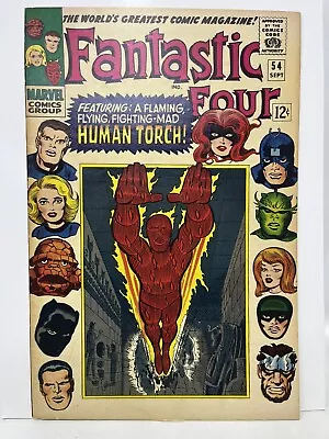 Buy Fantastic Four #54 -3rd Black Panther 1st/Origin Prester John Early Inhumans • 46.56£