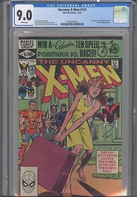 Buy Uncanny X-Men #151 CGC 9.0 1981 Marvel Comics Emma Frost, Shaw App • 29.47£