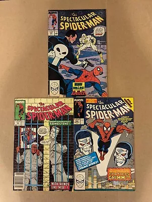 Buy The Spectacular Spider-Man Lot: 143 151 159 Marvel 1989 • 15.53£