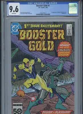 Buy Booster Gold #1 1986 CGC 9.6 (1st App Of Booster Gold, Skeets & Blackguard) • 85.43£