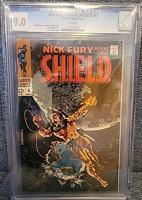 Buy Nick Fury  Agent  Of  Shield  6 1968 CGC 9.0 Jim Steranko  • 170.08£