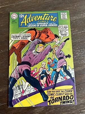 Buy Adventure Comics #373 (DC 1968) 1st Tornado Twins FN+ • 23.30£