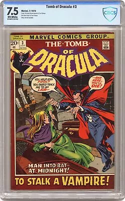 Buy Tomb Of Dracula #3 CBCS 7.5 1972 23-0AF5128-043 • 151.44£