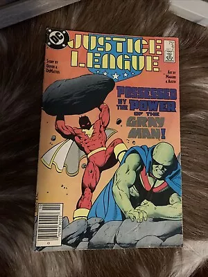 Buy DC Comic Justice League No. 6 Oct 1987  Possessed By The Power Of The Gray Man!  • 3.88£