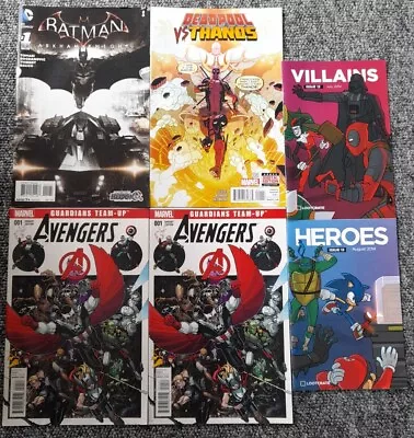 Buy 6 Comic Bundle Marvel Dc Lootcrate Avengers Deadpool Batman • 0.99£