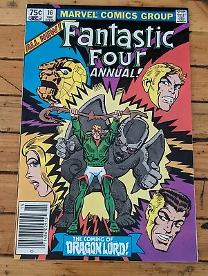 Buy Fantastic Four Annual #16 (Marvel Comics, 1981) Key: 1st Dragon Lord • 3.14£