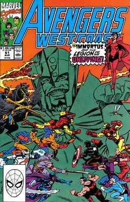 Buy Free P & P; Avengers West Coast #60, July 1990: Legion Of The Unliving! • 4.99£