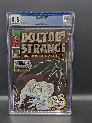 Buy Doctor Strange 170 Marvel 1968 CGC VF+ 8.5 Silver Age, 2nd Solo Dr Strange Issue • 116.49£