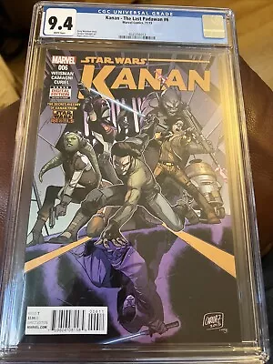 Buy Kanan The Last Padawan #6 CGC 9.4 Star Wars 1st Appearances!!! KEY BOOK!!! • 89£