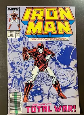 Buy Vintage Comic Book MARVEL Comics Iron Man #225 1987 Armor Wars Part One 1st HOT • 5.43£