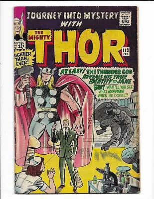 Buy Journey Into Mystery 113 1965 Marvel Comics VG/F 5.0 Thor Loki Grey Gargoyle • 58.35£