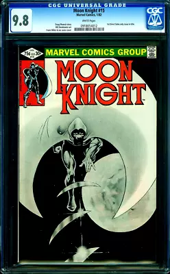 Buy MOON KNIGHT #15 CGC 9.8 Frank Miller & Bill Sienkiewicz BRONZE Age MARVEL 1982 • 176.25£