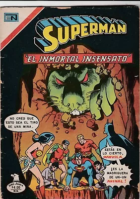 Buy Superman 1251 Novaro Marzo 1980 Serie Aguila Mexican Spanish Comic • 10.87£