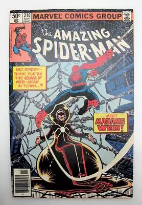 Buy Amazing Spider-Man #210 1st App Of Madam Web Newsstand Issue • 69.86£