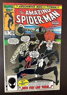 Buy AMAZING SPIDER-MAN #283 (Marvel Comics 1986) -- Black Costume -- VF/NM • 6.61£