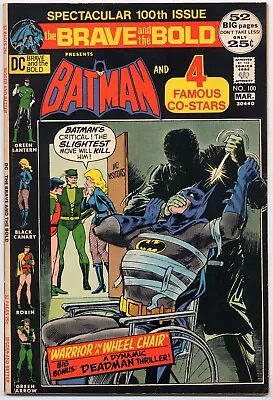 Buy Brave And The Bold 100 VF- 7.5 1972 Batman Black Canary Green Lantern Nick Cardy • 19.42£