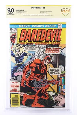 Buy Daredevil #131 - Marvel Comics 1976 CBCS 9.0 SIGNED WOLFMAN BUCKLER • 504.02£