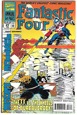 Buy Fantastic Four Annual #27: MARVEL : 1994 : VF/NM :1st App. Of The TVA And MORE!! • 10.87£