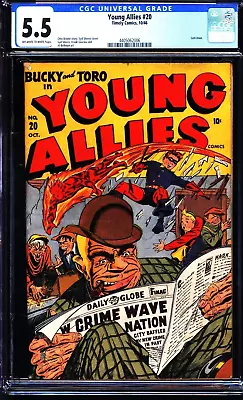 Buy Young Allies #20 (1946) CGC 5.5 -- O/w To White Pages; Last Issue; TImely Comics • 757.96£