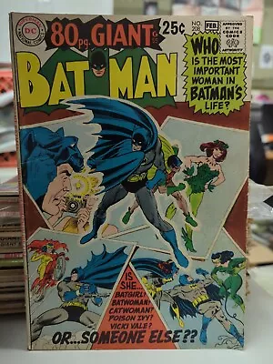 Buy Batman #208 80pg Giant Poison Ivy Feb 1969 Nick Cardy DC Comics • 17.09£