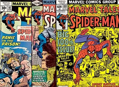 Buy MARVEL TALES #80 100 116 1977 VGFN 1st Grizzly Amazing Spider-man Bronze Age Lot • 11.65£
