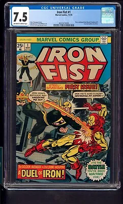 Buy Iron Fist 1 CGC 8.5 Marvel Premiere 25 John Byrne Art 1975 HERO FOR HIRE CAGE • 97.16£