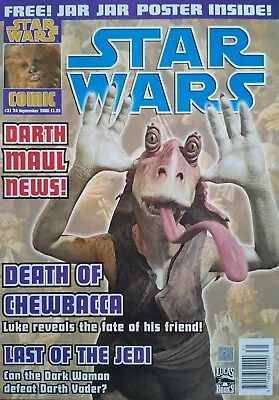 Buy STAR WARS COMIC #31 24th September 2000 Lucas Books Original Center Poster VG • 8.99£