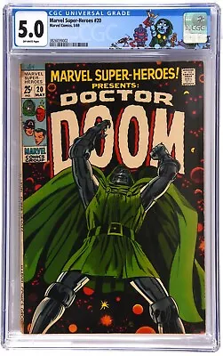 Buy Marvel Super-Heroes 20 1969 CGC 5 Classic Doctor Doom Cover • 220£